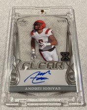 2023 Leaf Trinity - Clear RC Auto Andrei Iosivas #CA-AI1 Silver Foil 57/99 🔥🔥