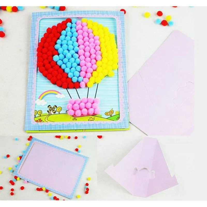 500 Pcs 10mm Soft Round  Pompoms  Mixed Color DIY Decoration Craft Making7093 - Image 3 of 4