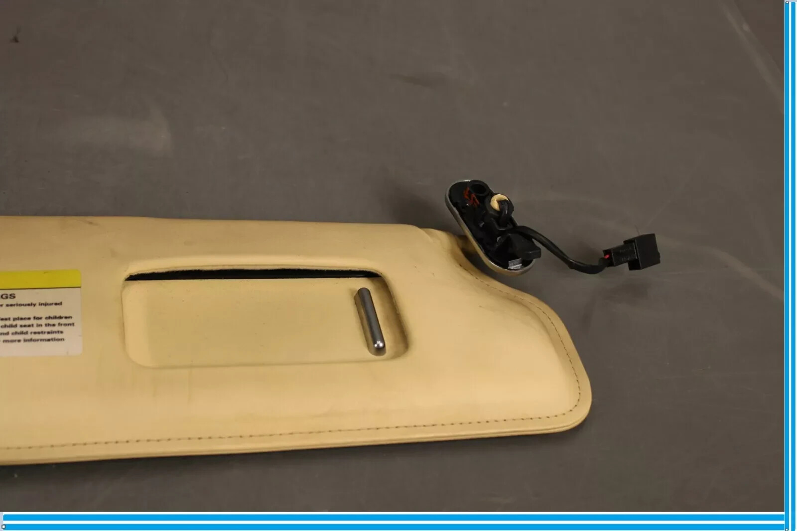 03-18 Bentley Continental GTC GT Right Side Sun Visor Shade Sunvisor Ivory OEM