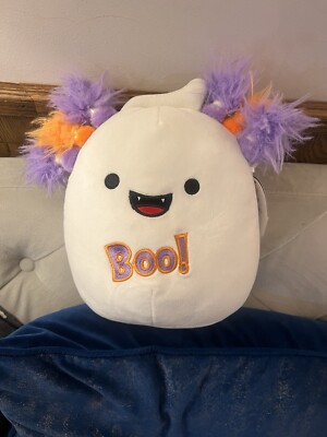 Squishmallow 8  Grace The Ghost Squish Doos Kellytoy Marshmallow Soft Plush