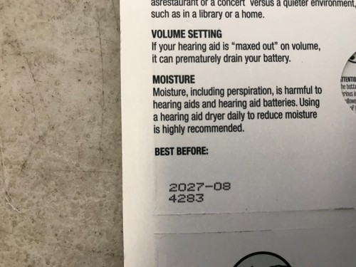 Bulk Pack x 48 | Size 312 Batteries | Hearing Aid | Costco | Kirkland | Exp:2027 - Picture 4 of 4