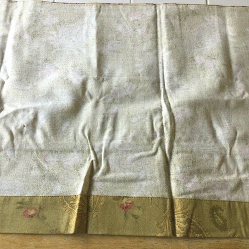 Waverly Stripe Ensemble Teastain Flip Over Valance 42x17” NIP - Picture 6 of 10