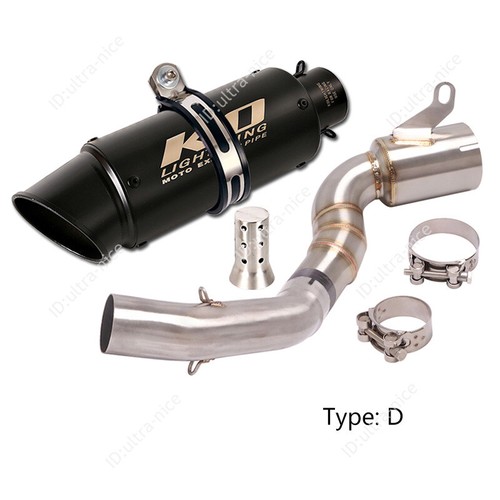 Tubo de enlace de escape medio modificado 51 mm punta silenciadora para Duke 390 250 RC390 2021-2023 - Imagen 10 de 13