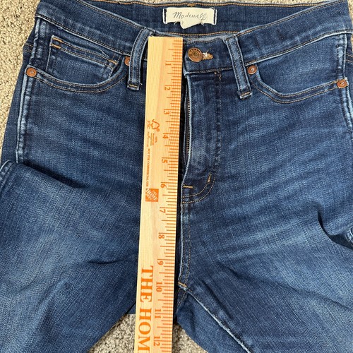 MADEWELL Jeans Womens Size 27 Medium/Dark Wash 10" High Rise Skinny - Picture 9 of 12