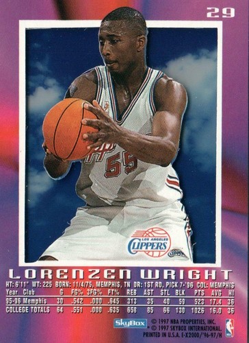 1996-97 SKYBOX E-X2000 LORENZEN WRIGHT #29 MINT PERFECT SKYBOX ACETATE - Picture 2 of 3