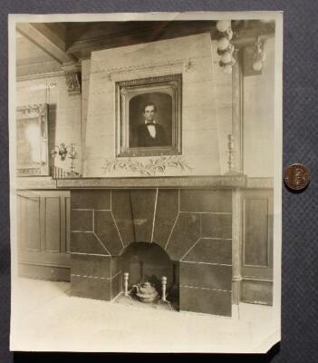 Abraham Lincoln Springfield Illinois George F Wright Painting Sepia Photo +