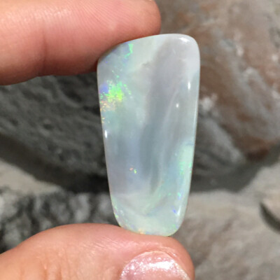 24.6ct 35.7x18.3x5mm Solid Mintabee Australian Opal Cabochon Loose Gemstone