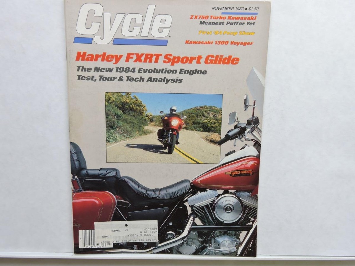 Cycle Magazine November 1983 Kawasaki ZX750 1300 Voyager Harley