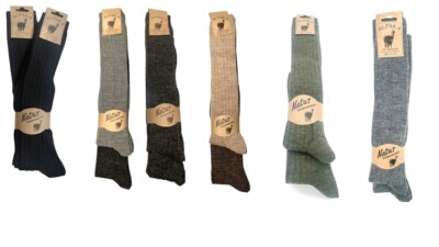 2 - 4 Paar Alpaka Schafwolle Kniestrümpfe Winterstrümpfe Damen Herren Gr.:35-50