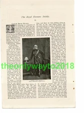 Humane Society, General Bryan Milman , Book Illustration (Print), 1893