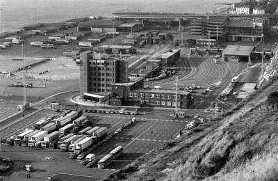 Shipyard in Dover, where seamen are striking over Cunard's deci- 1980 Old Photo