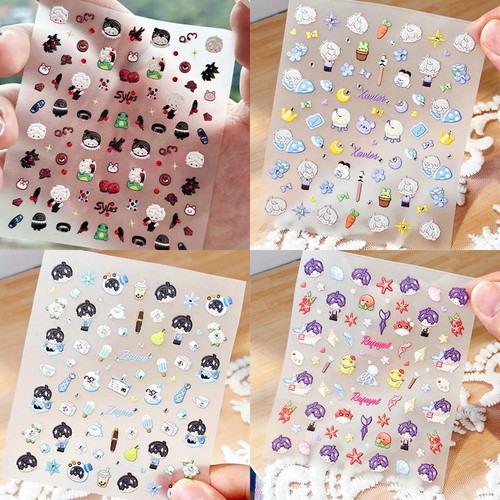 Adesivo Portapenne Love and Deepspace Versione Q Decorazione Manicure Stereoscopica - Foto 10 di 10
