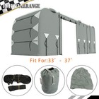 4Layer W/2Pcs Extra Straps&4 Tire 33'-37' Covers Camper Cover Class A Waterproof