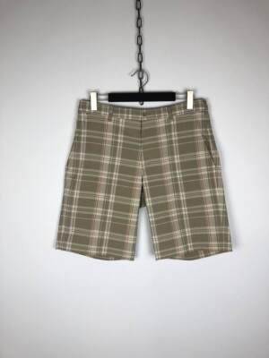 Nike Golf Check Shorts Drill Gr.M Embroidered Swoosh Logo