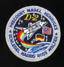 STS-55 D-2 SPACE SHUTTLE ATLANTIS COLUMBIA PATCH