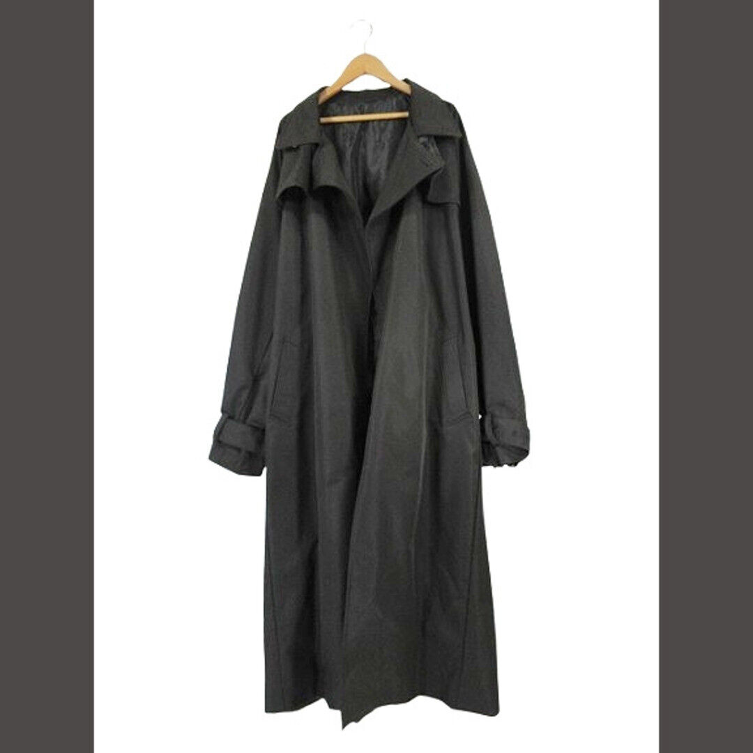 ADRER Adler Trench Coat Long Oversized with Lining Solid ADRER Adler Trench Coat Long Oversized with Lining Solid