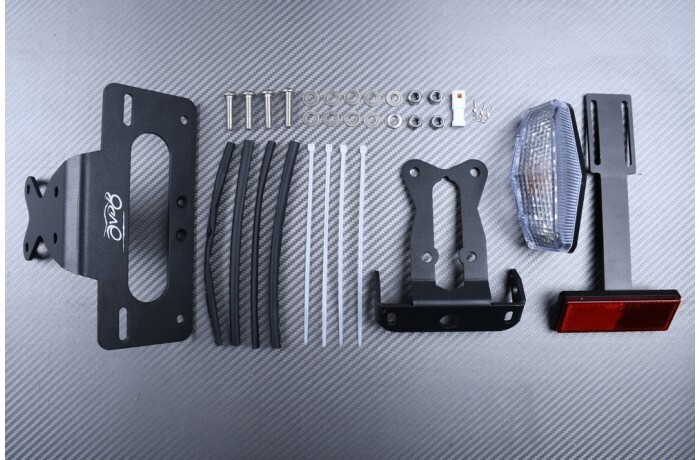 Support plaque KTM Duke 890R pour épurer l'arrière et supprimer la bavette