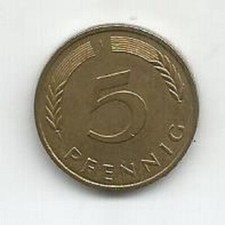 GERMANY 5 PFENNIG 1991 (J)