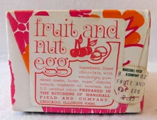 Vintage Marshall Field & Company Easter Empty Candy Fruit and Nut Egg Box