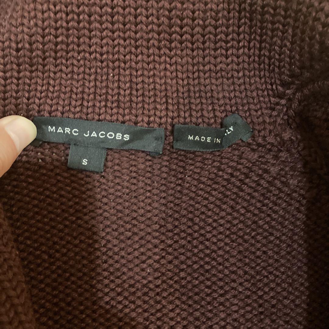 トップス Marc Jacobs shawl collar long knit M Marc Jacobs shawl collar wool knit cardigan, burgundy, S | eBay