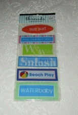 Beach Summer Threads Jumbo Woven Labels Me & My BIG Ideas Embellishments