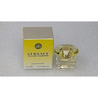Versace Yellow Diamond Eau De Toilette 5ml .17 oz Miniature Perfume