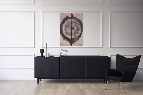 Abstract Tree Ring Print Canvas Art, Modern Nature Home Wall Decor - Picture 15 of 17