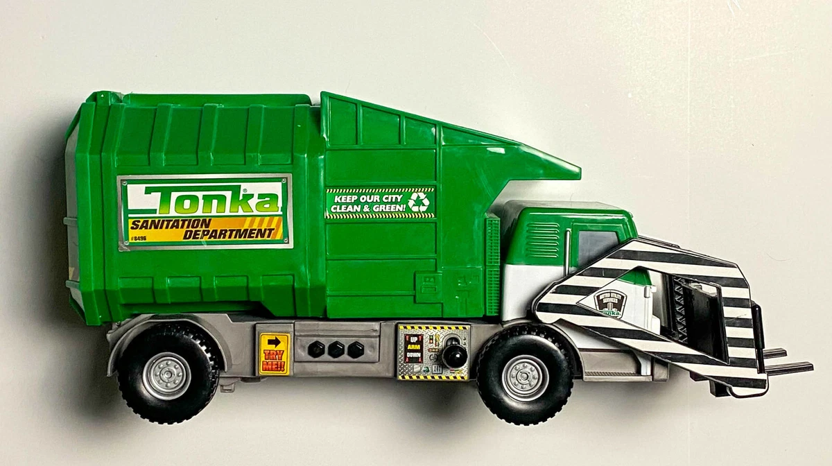 TONKA Mighty Motorized GARBAGE TRUCK Sanitation Sound Works SHIPS OUT FAST