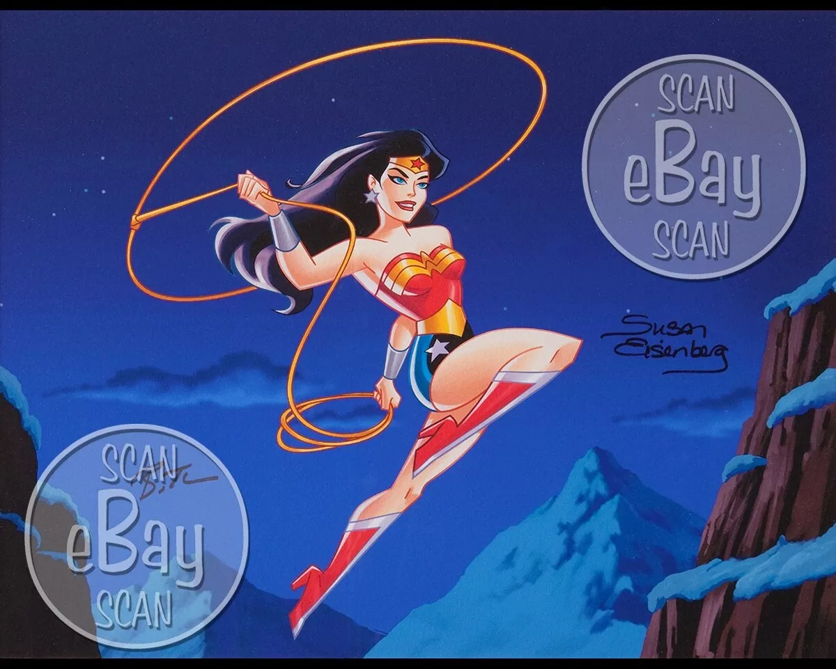 Rare! JUSTICE LEAGUE Cartoon Color TV Photo WARNER BROS ANIMATION Wonder  Woman