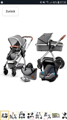 Kinderwagen 3 In 1 Kinderkraft, gebraucht