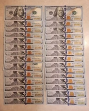 29 Consecutive $100 Star Notes - Rare Sequential Serial Numbers. Crisp. 