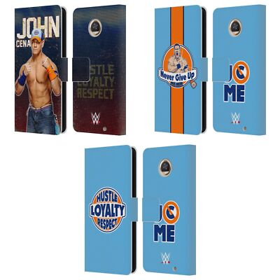 OFFICIAL WWE JOHN CENA LEATHER BOOK WALLET CASE COVER FOR MOTOROLA PHONES