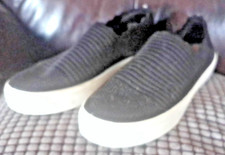 SCARPE DA GINNASTICA SKECHERS NERE CON BORDI SMERLATI COMODE FLAT PULL ON UK 6,5 OTTIME CONDIZIONI