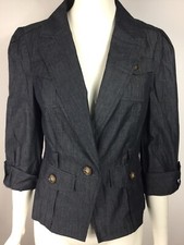 NWT Women  s Cotton Casual 3/4 Sleeve Blazer Size S