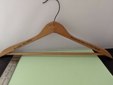 Vintage Advertising Wood Clothes Hanger- An Albert Pick Hotel