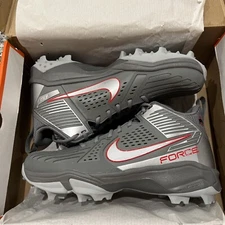 Size 14 Nike Force Savage Pro 3 Shark Football Cleats Ohio State PE Steel Grey