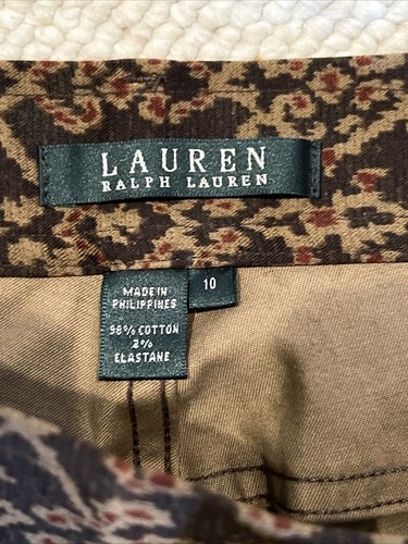 Lauren Ralph Lauren Pants Size 10 Black Tangiers Cotton Stretch NEW NWT - Picture 4 of 6