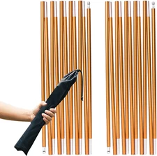 Tent Pole 2 PCS - Aluminium Rod Tent Pole Replacement Accessories Tent Bar Tent 