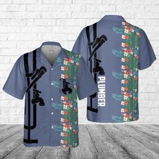 Plumber Tropical Pocket Hawaiian Shirt, Perfect Shirt for Plumber