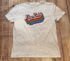 Deep Eddy Vodka Rainbow Logo Graphic T Shirt Size XL White Threadfast