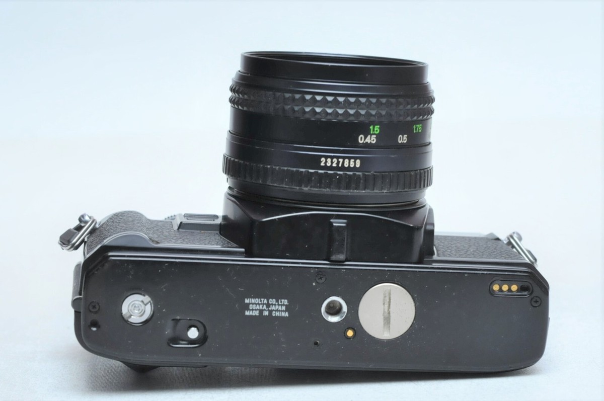 Minolta X370s 35mm SLR Film Camera W/50mm F1.7 Manual Focus Lens