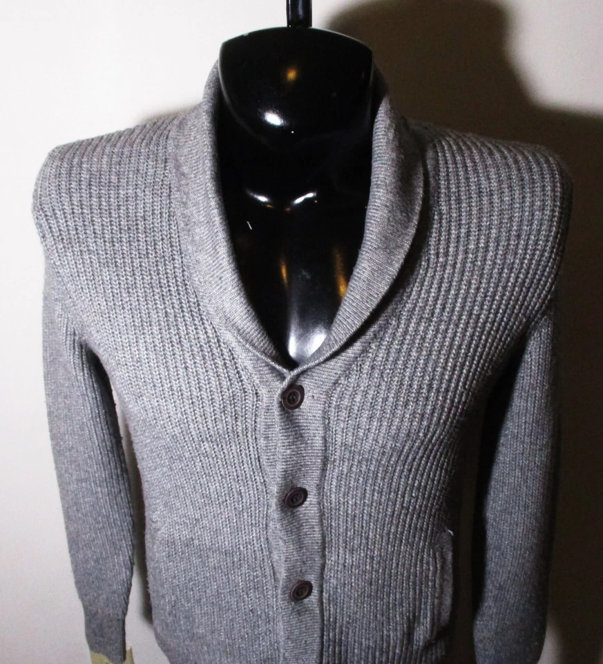 Cardigan EXPRESS Gray Long Sleeve Cardigan Sweater Size S - Image 2 of 4