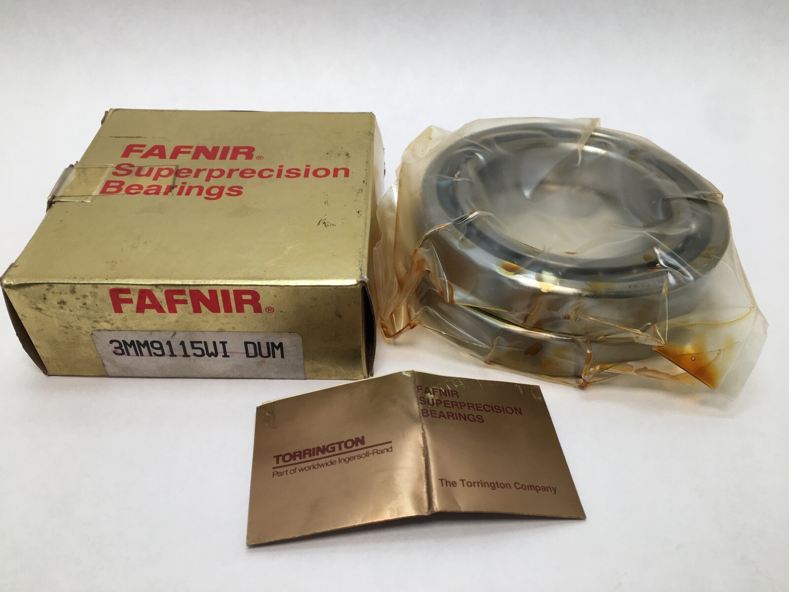 Fafnir 3MM9115WI-DUM Bearing 75x115x20mm 7015-A 3MM-9115-WI-CR-DUM USA 2 Pack