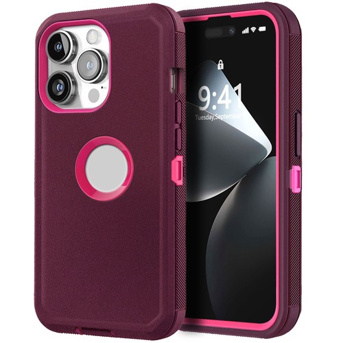 Funda rígida protectora resistente para teléfono Apple iPhone 15/Pro/Pro Max/15+ - Imagen 43 de 54
