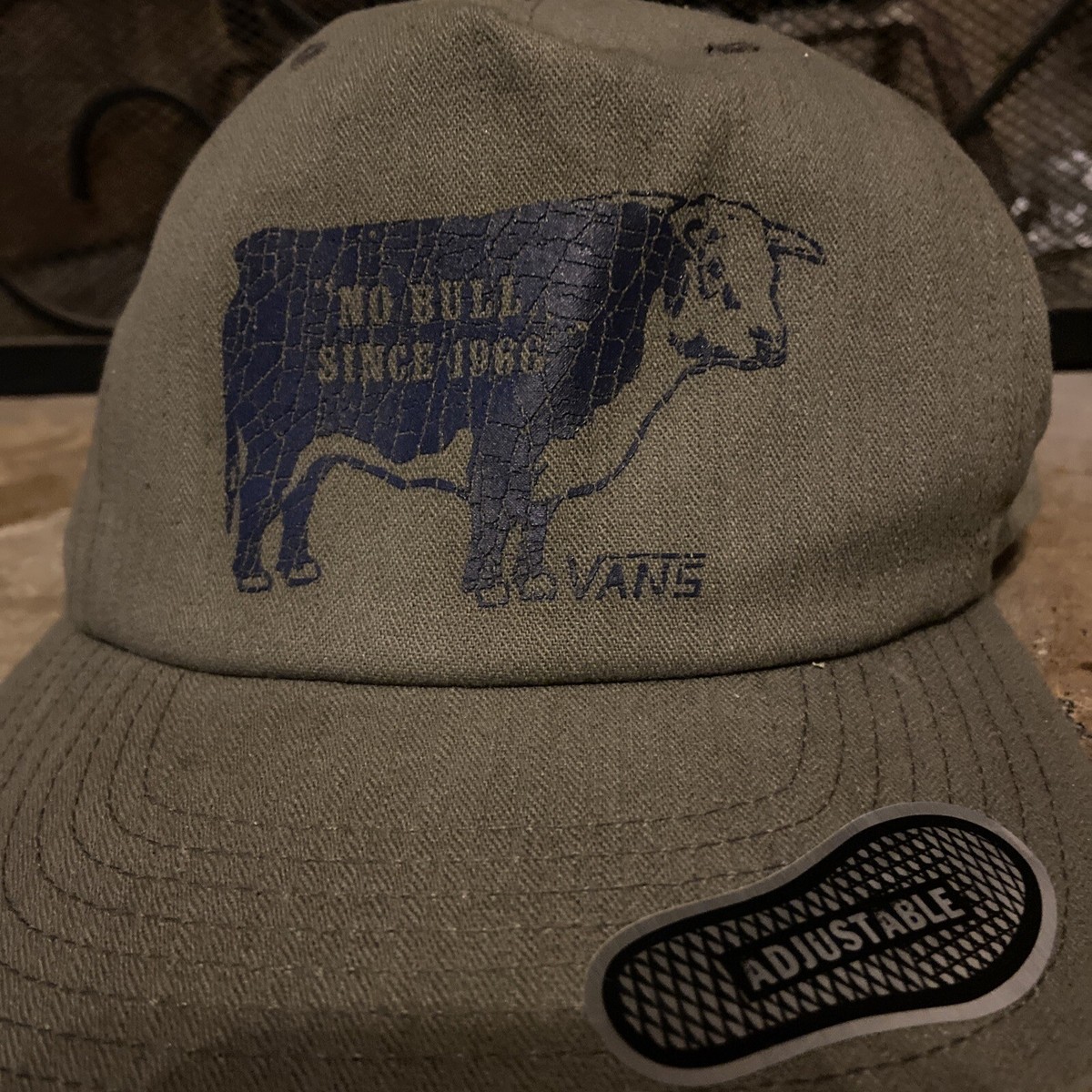 Vans No Bull Cap Steer Cattle Logo Skateboard Snap Back Trucker