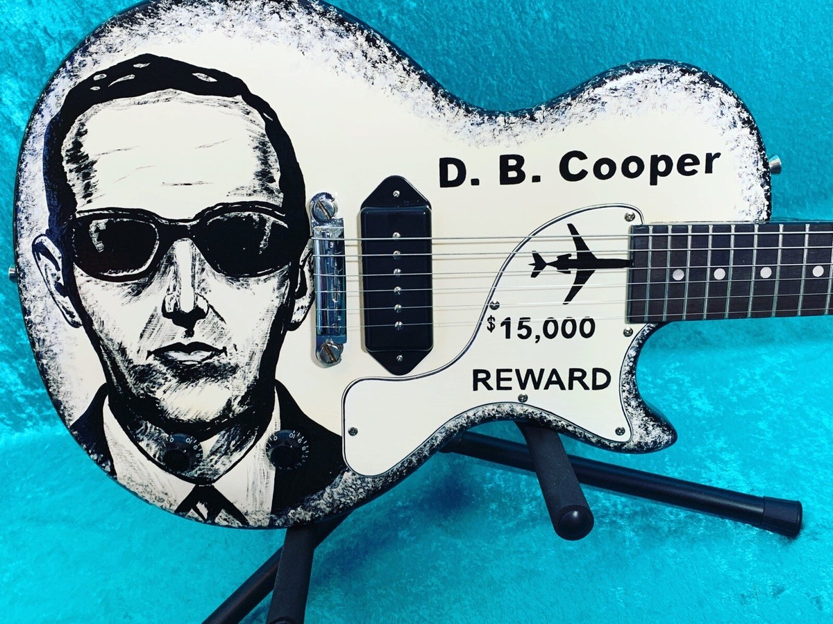 D.B Cooper Hand Painted Vintage Design Maestro by gibson les paul