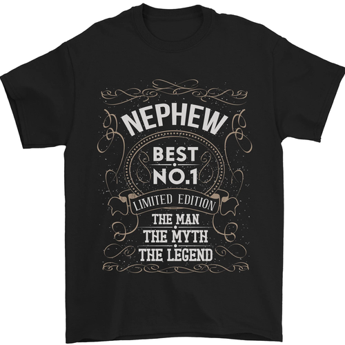Vatertag Nein 1 Neffe Man Mythos Legend Herren 100% Baumwolle - Picture 15 of 102
