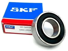 SKF 6003 2RSH DEEP GROOVE BALL BEARING, RUBBER SEALED 2RS 17x35x10 mm new
