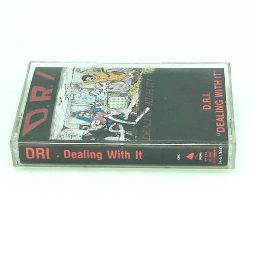 DRI Dirty Rotten Imbeciles DEALING WITH IT Cassette Tape 80s Punk Metal Thrash - Picture 3 of 5