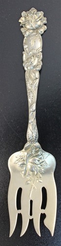Alvin Sterling Braut Rose kalt groß 9" Fleischgabel Mono F